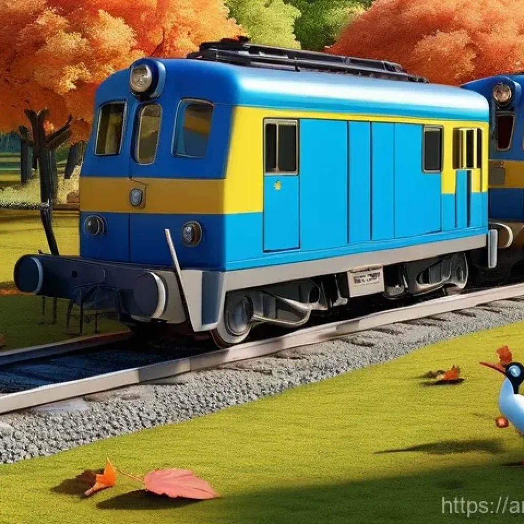 띠띠뽀의 교육적 애니메이션 영향력 - **Prompt 1: Collaborative Problem Solving**
    Generate an image of Titipo the train, along with th...