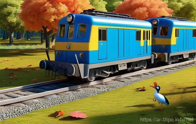 띠띠뽀의 교육적 애니메이션 영향력 - **Prompt 1: Collaborative Problem Solving**
    Generate an image of Titipo the train, along with th...