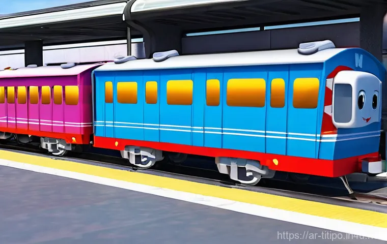 띠띠뽀 주인공의 상징적 역할 - **Prompt: Overcoming a Gentle Challenge**
    A bright, cheerful 3D animation style image featuring ...