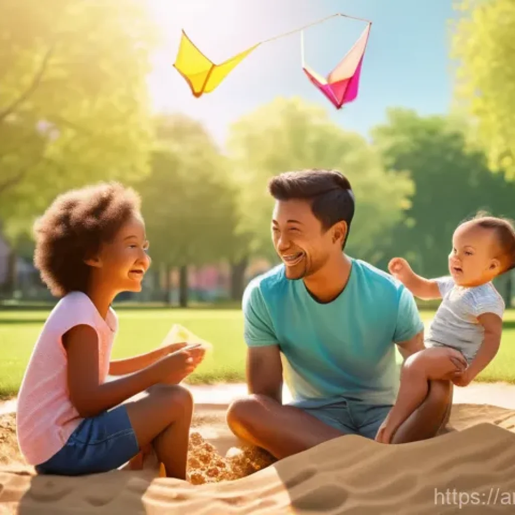 띠띠뽀 팬들을 위한 특별 이벤트 - **Prompt 1:** "A joyful family of four, consisting of two parents, a young boy around 7 years old, a...