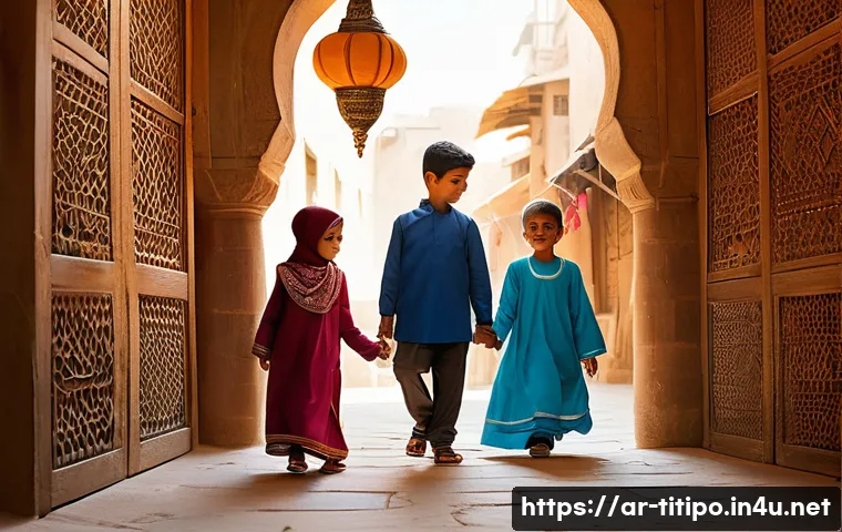 띠띠뽀 콘텐츠의 글로벌 협력 가능성 - **Prompt 1: Titipo's Souk Adventure**
    "Titipo the cheerful blue train, surrounded by a diverse g...