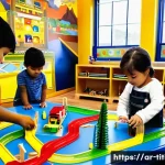 띠띠뽀와 함께하는 교육 워크숍 - **Prompt: "A vibrant, sunlit 'Titipo Educational Workshop' bustling with diverse children aged 5-8 y...